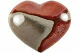 Wide, Polychrome Jasper Heart - Madagascar #205237-1